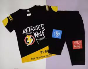 ست تیشرت شلوارک پسرانه سایز بزرگ وارداتی