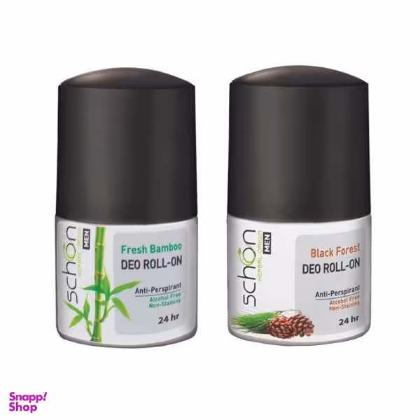 رول ضد تعریق مردانه شون (Schon) مدل Fresh Bamboo به همراه رول ضد تعریق مدل Black Forest حجم 50 میلی‌ لیتر
