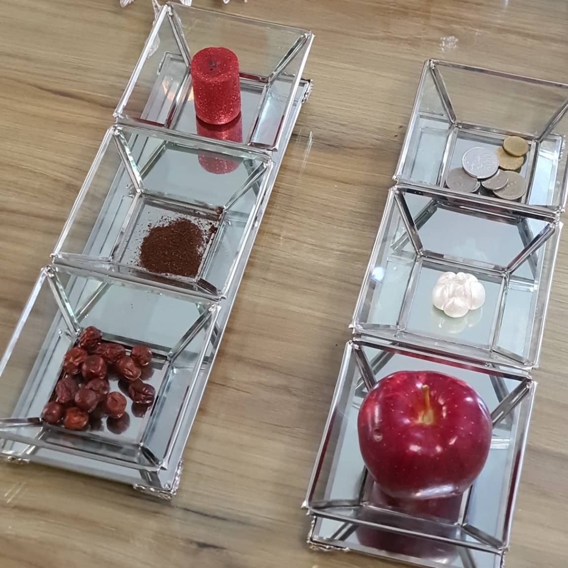 ست هفت سین نوار استیل شش پیاله دواستند