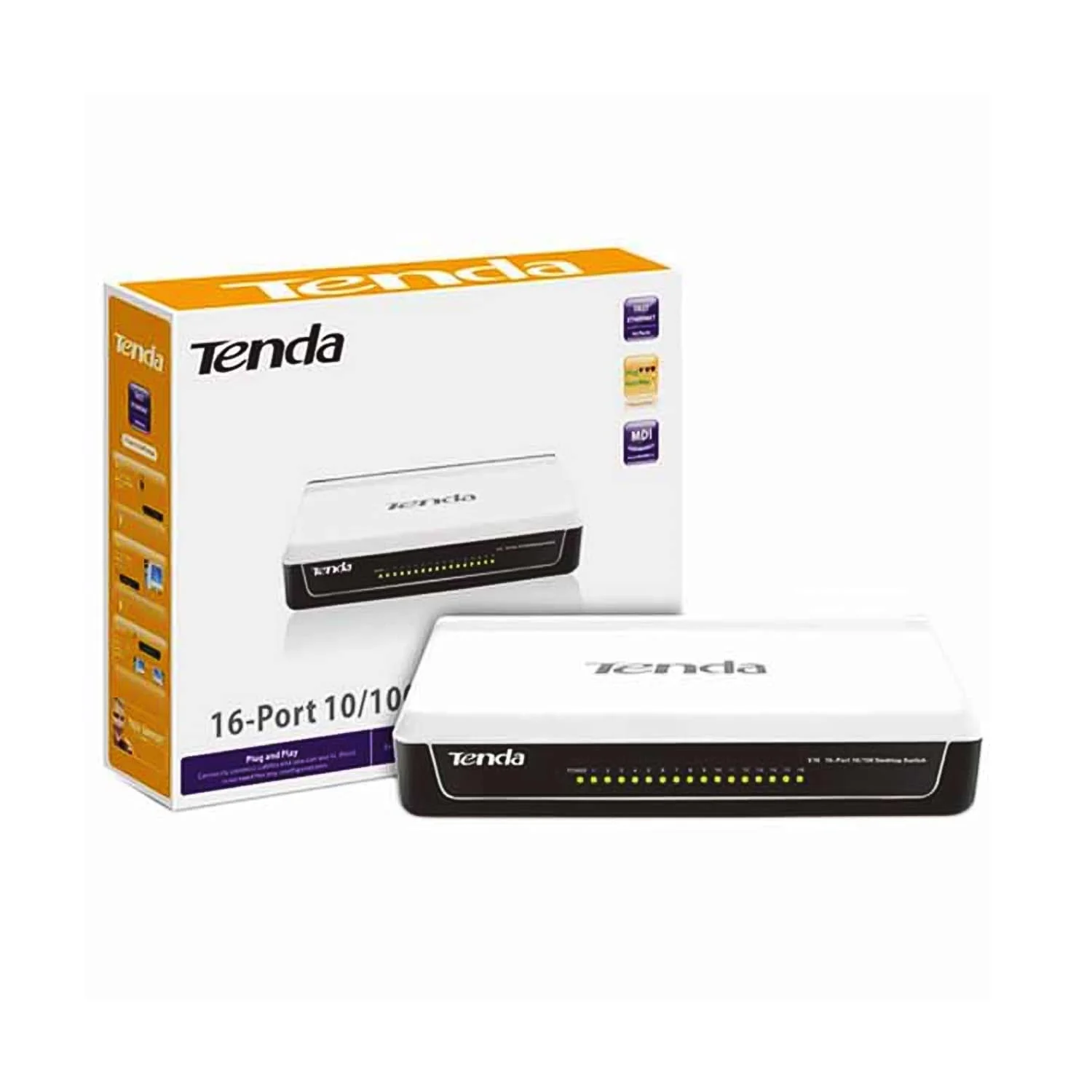 سوئیچ 16 پورت دسکتاپ تندا مدل S16