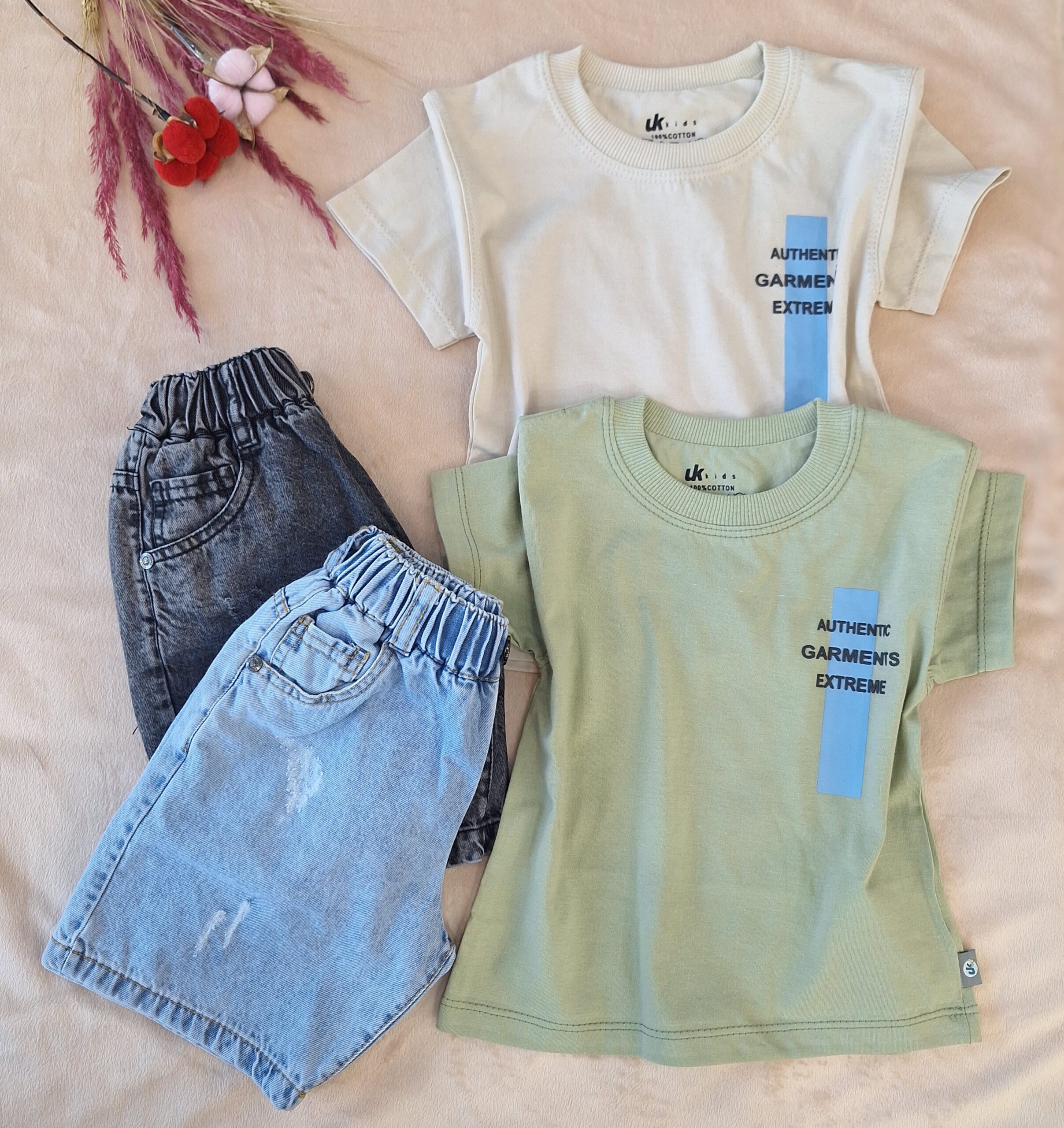 تیشرت شورتک جین UK