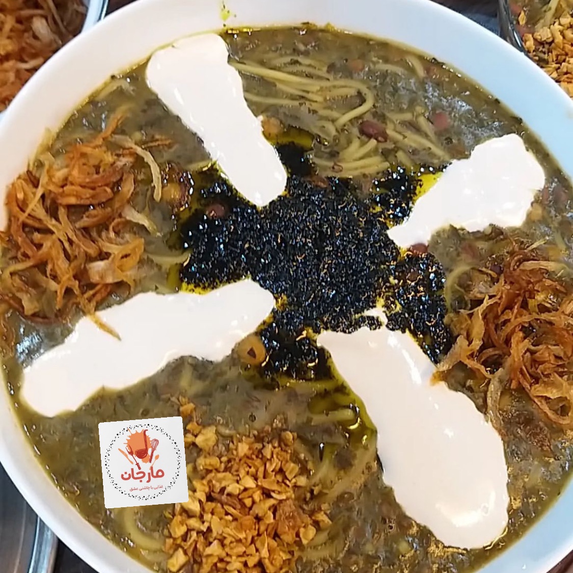 آش رشته با عصاره قلم