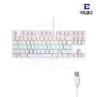 کیبورد مخصوص بازی مکانیکال جرتک مدل MASTER JK510 رنگ سفید