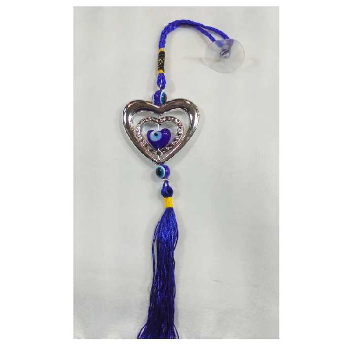 آویز ماشین چشم نظر دو قلب