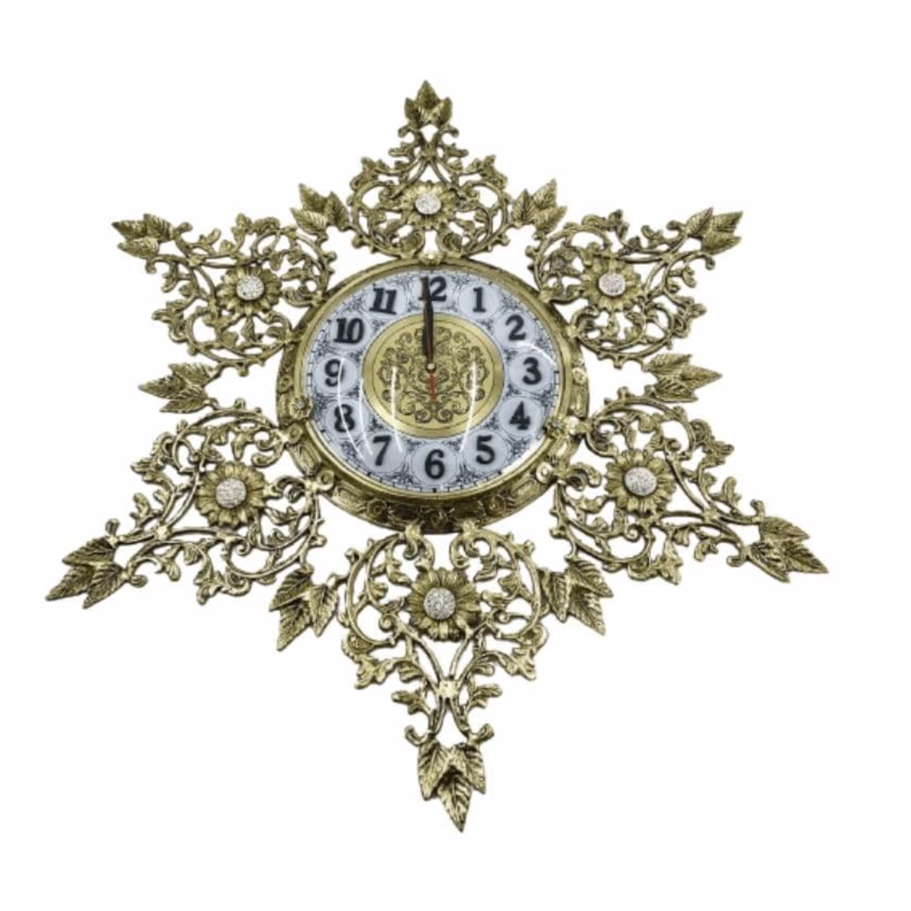 ساعت دیواری برنجی کد ZLS0015