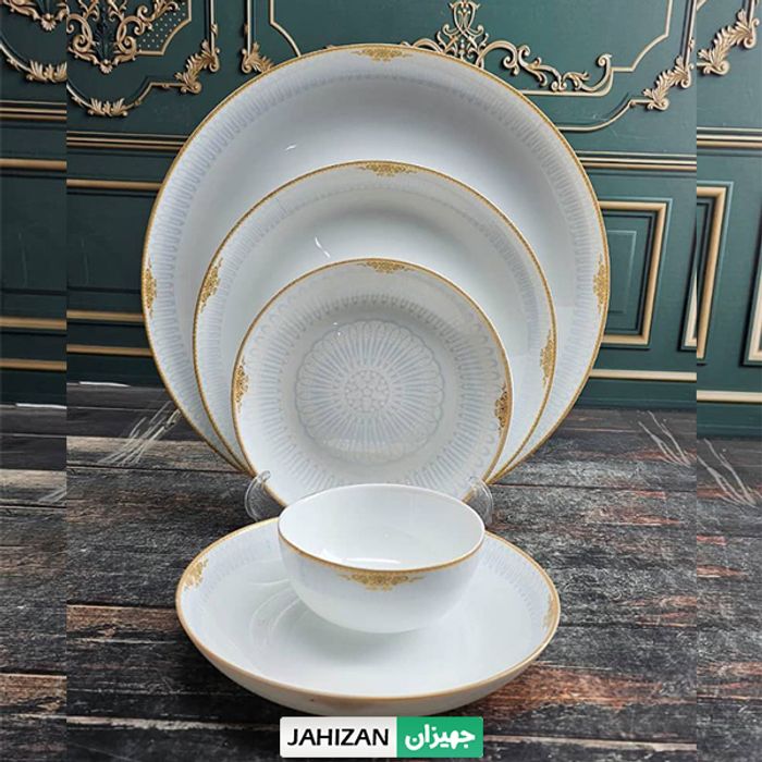 سرویس 26پارچه بست اپال قالب دیوالی طرح سامانتا فیروزه ای