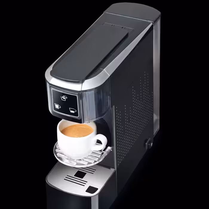 اسپرسو ساز کپسولی  ایتالیایی برند کاپیتانی .سازگار با تمامی کپسول های پلاستیکی مدل نسپرسو 