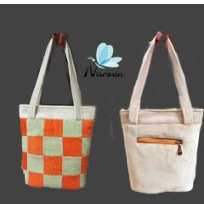 کیف دستی کوچیک بسیار سبک وجا دار دارای دوجیب درون کیف  ویک جیب همپشت کا میباشد