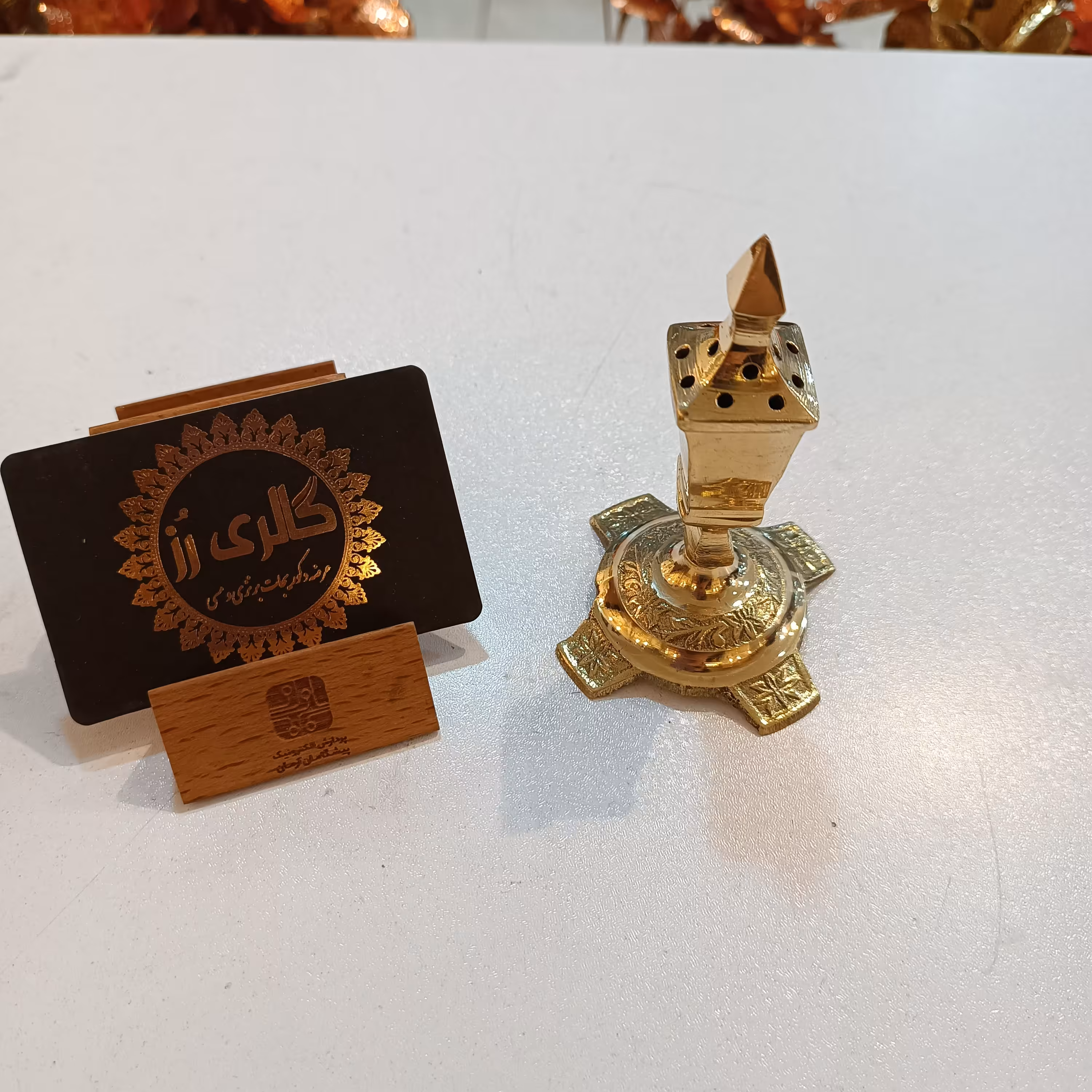 جا عودی برنجی ( برنز) وارداتی کیفیت درجه یک بسیار زیبا گالری رز