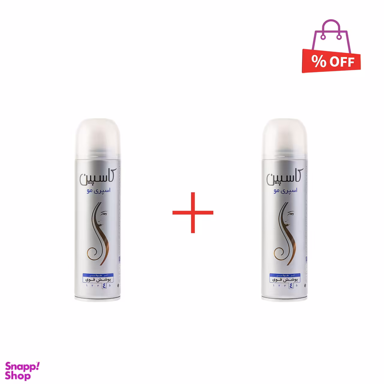 اسپری حالت دهنده مو کاسپین (Caspian) مدل Hair Spray حجم 150 میلی‌لیتر مجموعه 2 عددی