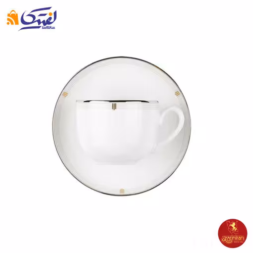 سرویس چای خوری چینی زرین ایتالیا اف طرح اپرا 12 پارچه