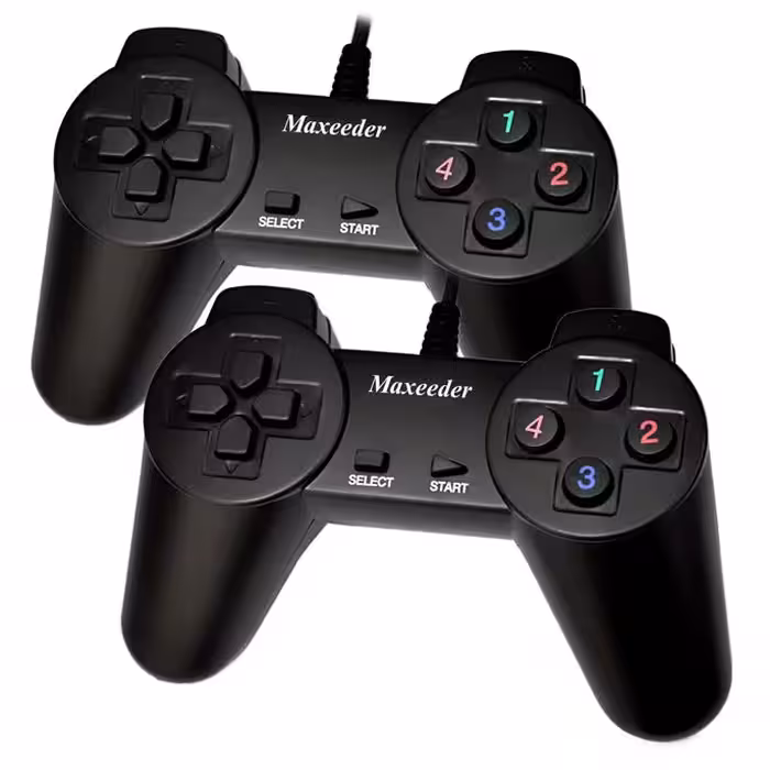 دسته بازی با سیم مکسیدر مدل MX-GP8000 WN01 دوتایی