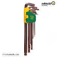 آچار آلن سر گرد برلیون کارتی فوق بلند 9 عددی مدل 998