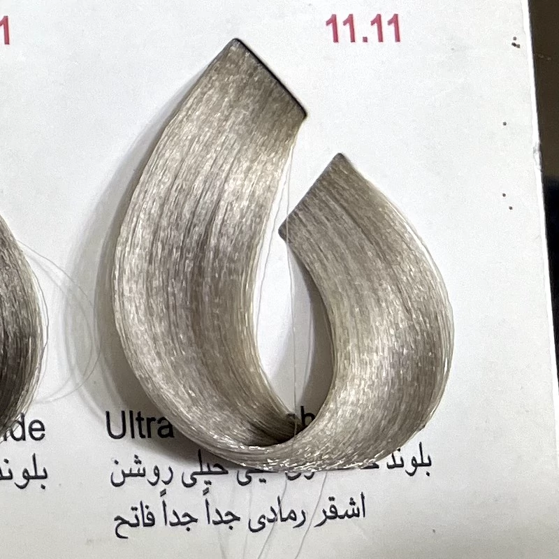 رنگ بلوند خاکستری خیلی خیلی روشن 1111 ،رنگ مو کم آمونیاک پیلون ویک عدد اکسیدان | amazonchi