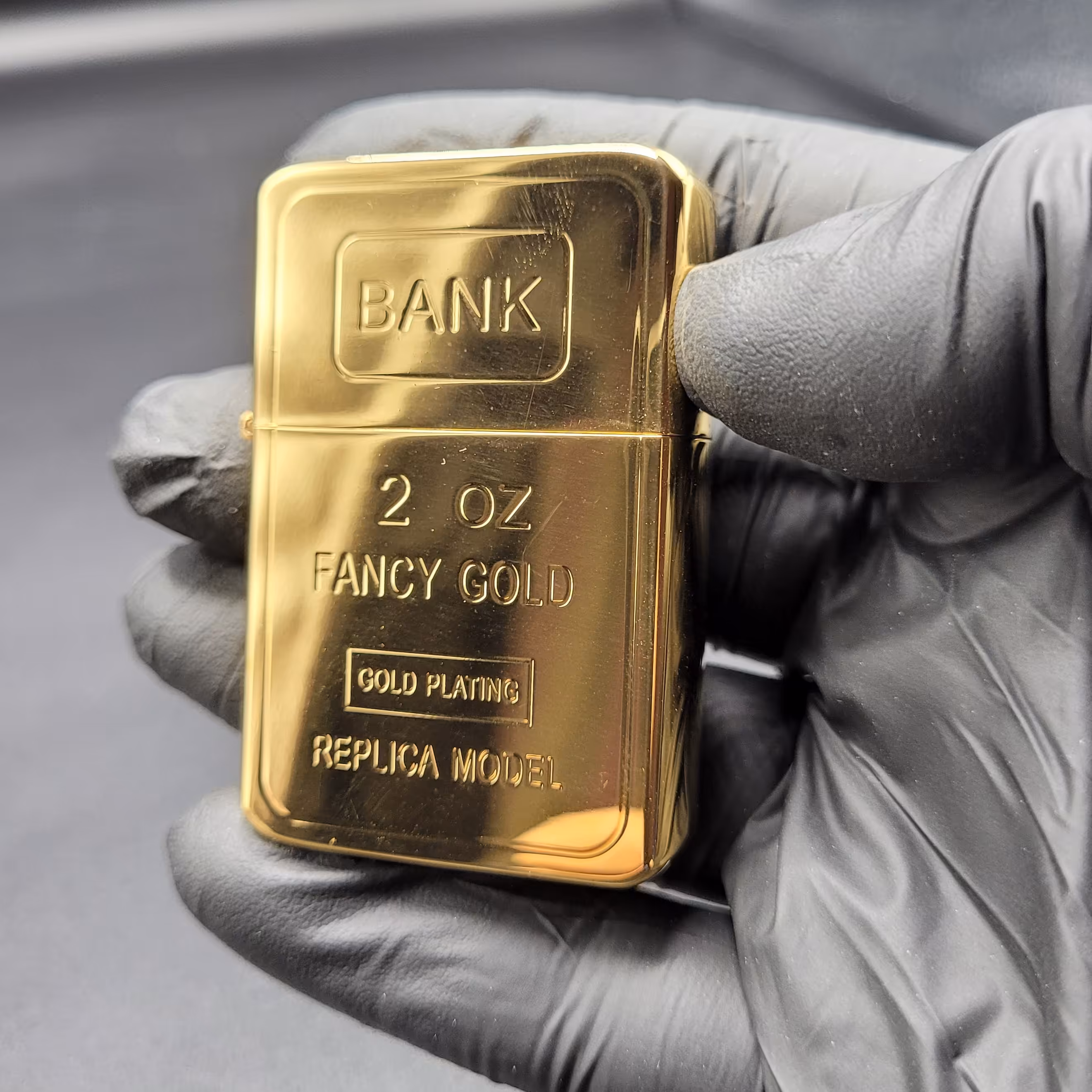 فندک بنزینی برند زورو طلایی طرح شمش