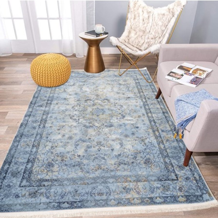 فرش ماشینی وینتیج 12متری 700 شانه تراکم 3300 کلاریس  کد M100643