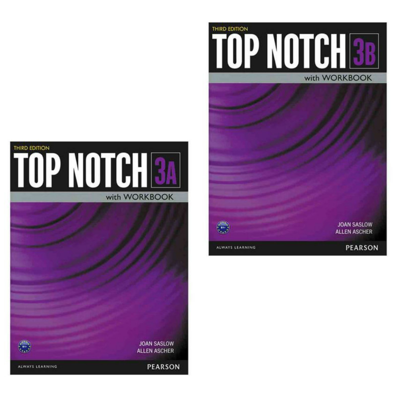 کتاب Top Notch 3rd 3 اثر Joan Saslow and Allen Ascher انتشارات Pearson دوجلدی