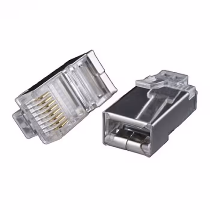 سوکت فلزی RJ45 CAT6 دی نت AMP بسته 10 عددی