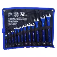  مجموعه آچار 12 عددی کیفی یکسر تخت یکسر رینگ برند اصلی STAR جنس کروم وانادیوم از سایز6 تا 22