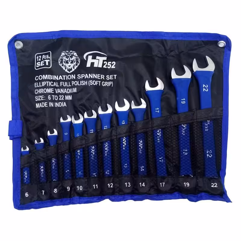  مجموعه آچار 12 عددی کیفی یکسر تخت یکسر رینگ برند اصلی STAR جنس کروم وانادیوم از سایز6 تا 22