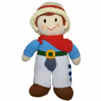 عروسک دست بافت گاو چران