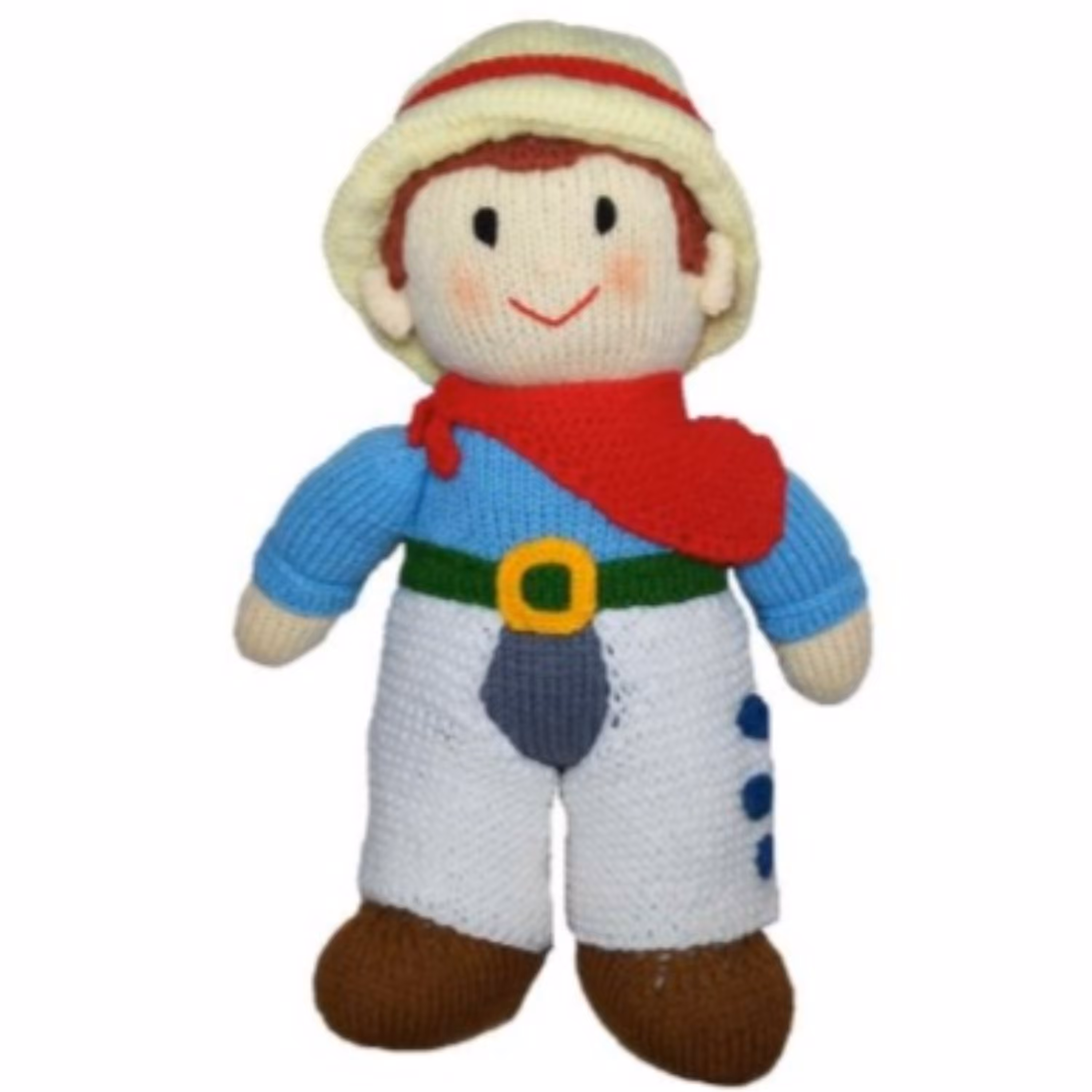 عروسک دست بافت گاو چران