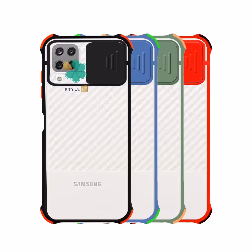 قاب گوشی سامسونگ Samsung A12 مدل پشت مات بامپر دار