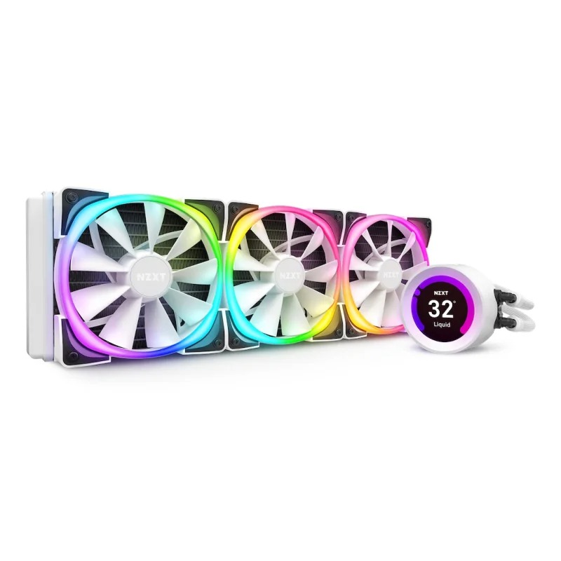 خنک کننده مایع پردازنده ان زی ایکس تی مدل Kraken Z73 White RGB 360mm