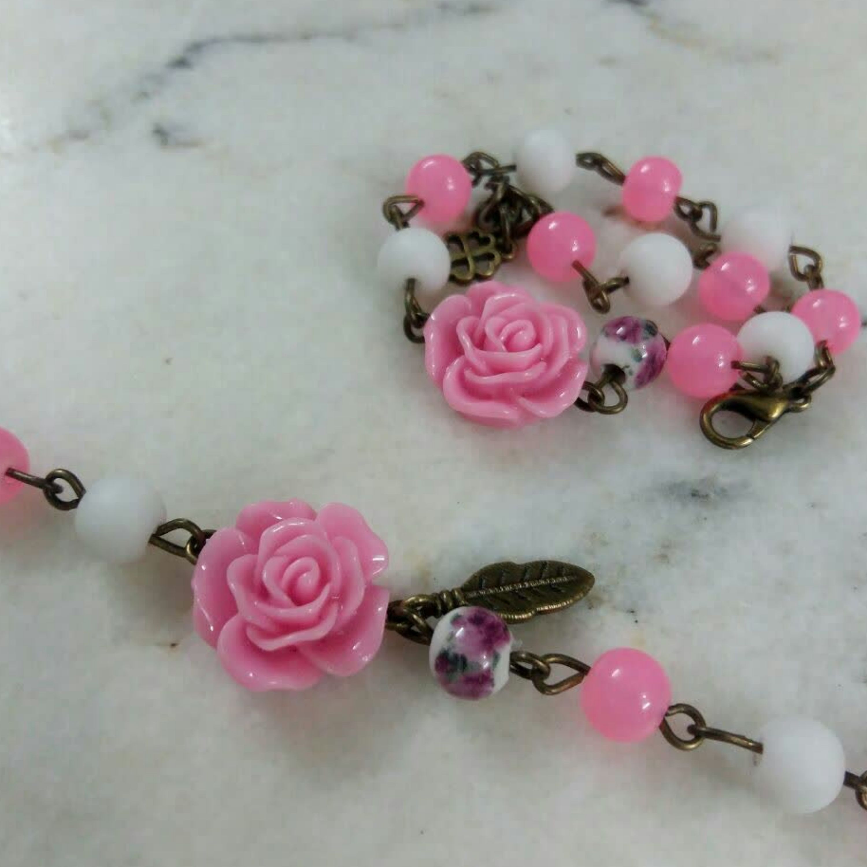 دستبند زنجیری برنزی رنگ