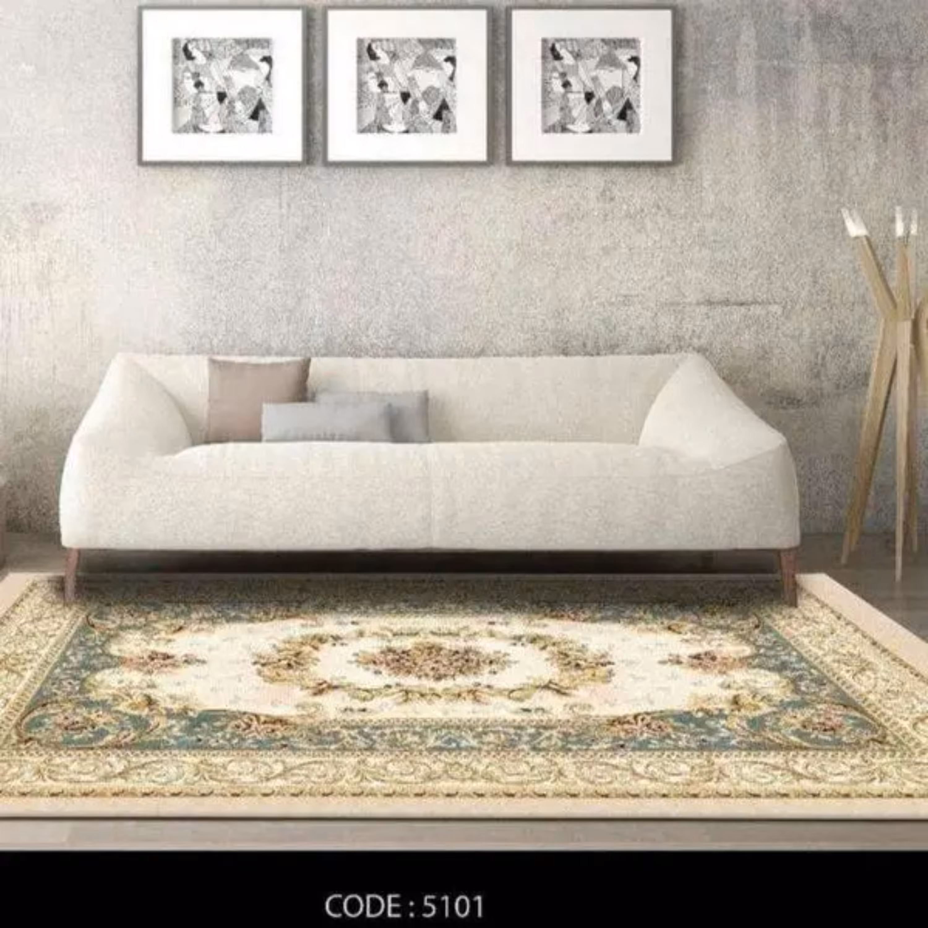 روفرشی کشدار راشل مخمل- طرح 5101در ابعاد12 متری