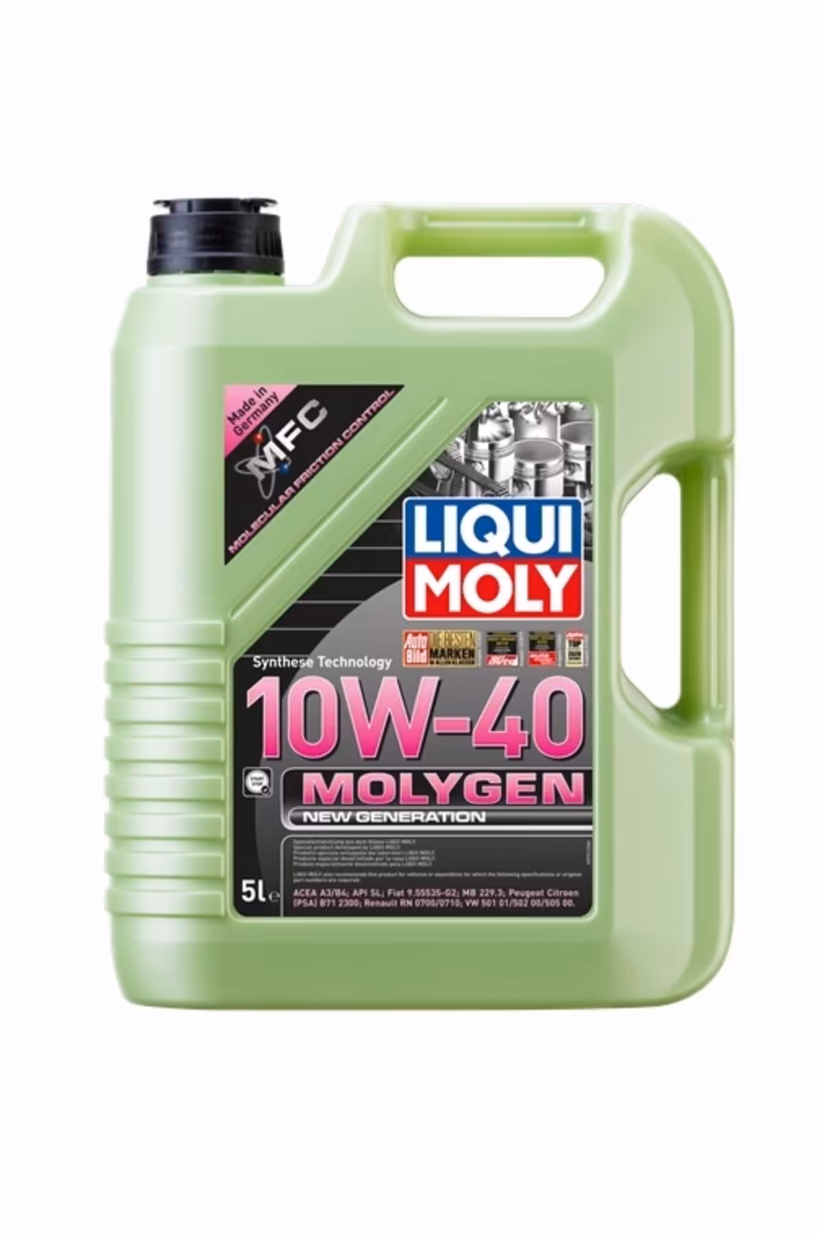 روغن و مکمل موتور 2025 تاریخچه LIQUI MOLY 10W40 مولیکگن نسل جدید 5 لیتر 9951 Liqui Moly