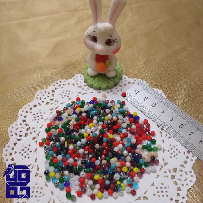 کریستال مخلوط رنگارنگ سایز 4 پک 100 عددی