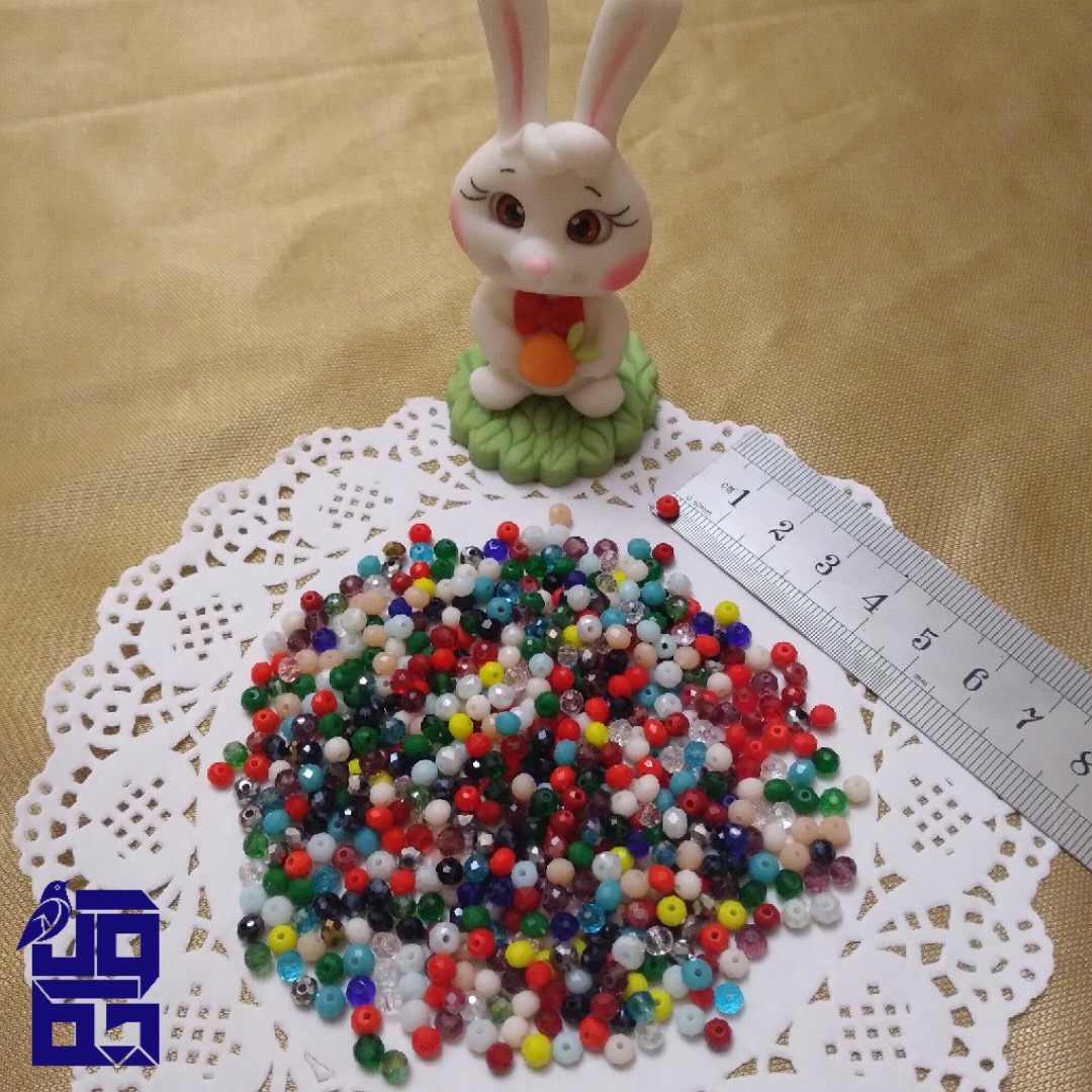 کریستال مخلوط رنگارنگ سایز 4 پک 100 عددی