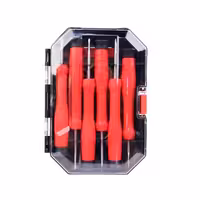 مجموعه 6 عددی پیچ گوشتی ساعتی دسته پلاستیکی رونیکس مدل RH-2712