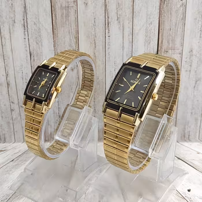 ساعت ست  sonex زمینه مشکی 