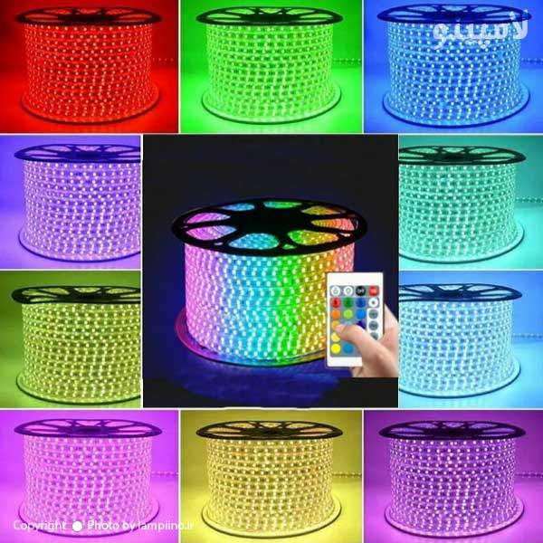 ریسه شلنگی RGB هفت رنگ 5050 وولینگ