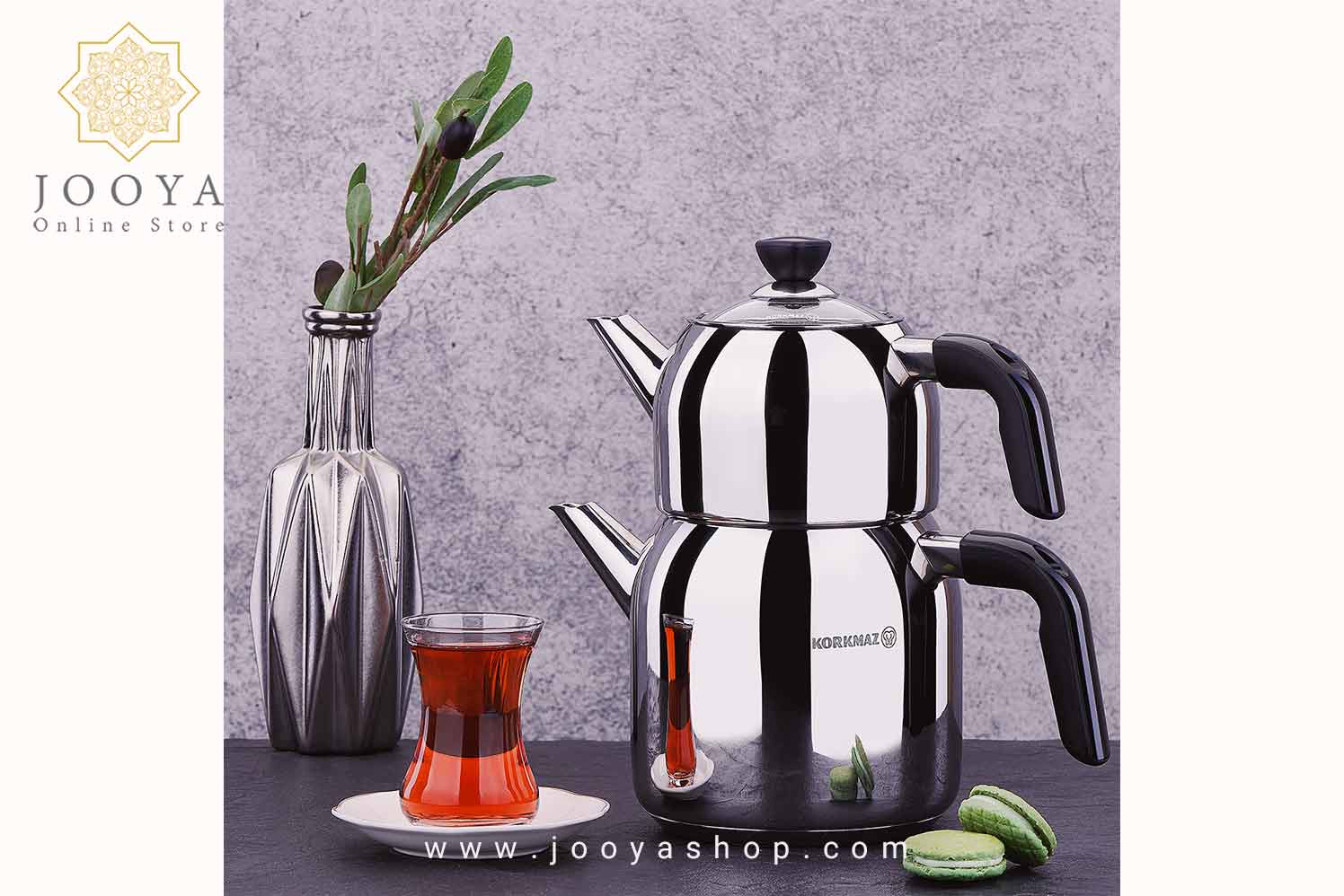 کتری و قوری 2.4 لیتر افندی کرکماز