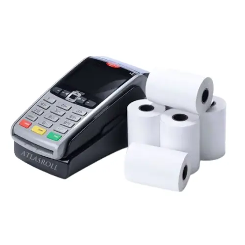 رول کاغذ حرارتی دستگاه کارتخوان(پز فروشگاهی) بسته 14 عددی