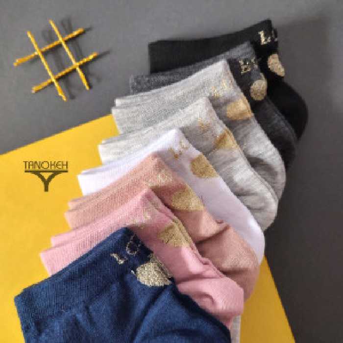 جوراب نیم ساق پشت طرح