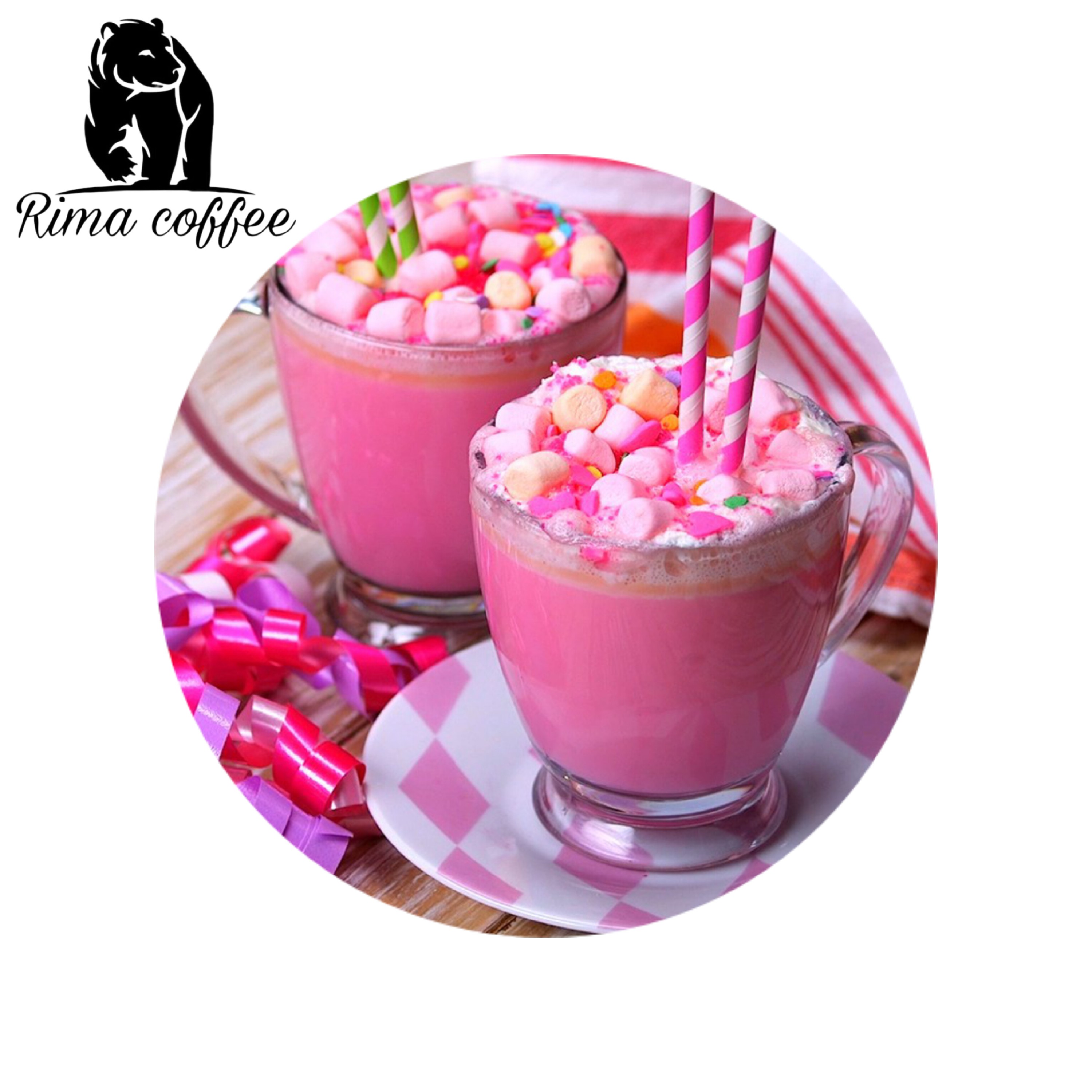 پینک چاکلت اعلا 500 گرمی  Rima coffee ریما عمده فروش قهوه و ماگ