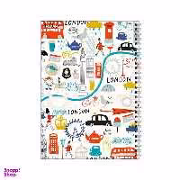 دفتر مشق 100 برگ بامبیلیپ طرح سفر به لندن کد 5826225