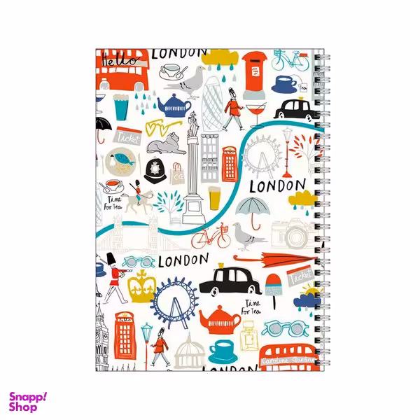 دفتر مشق 100 برگ بامبیلیپ طرح سفر به لندن کد 5826225
