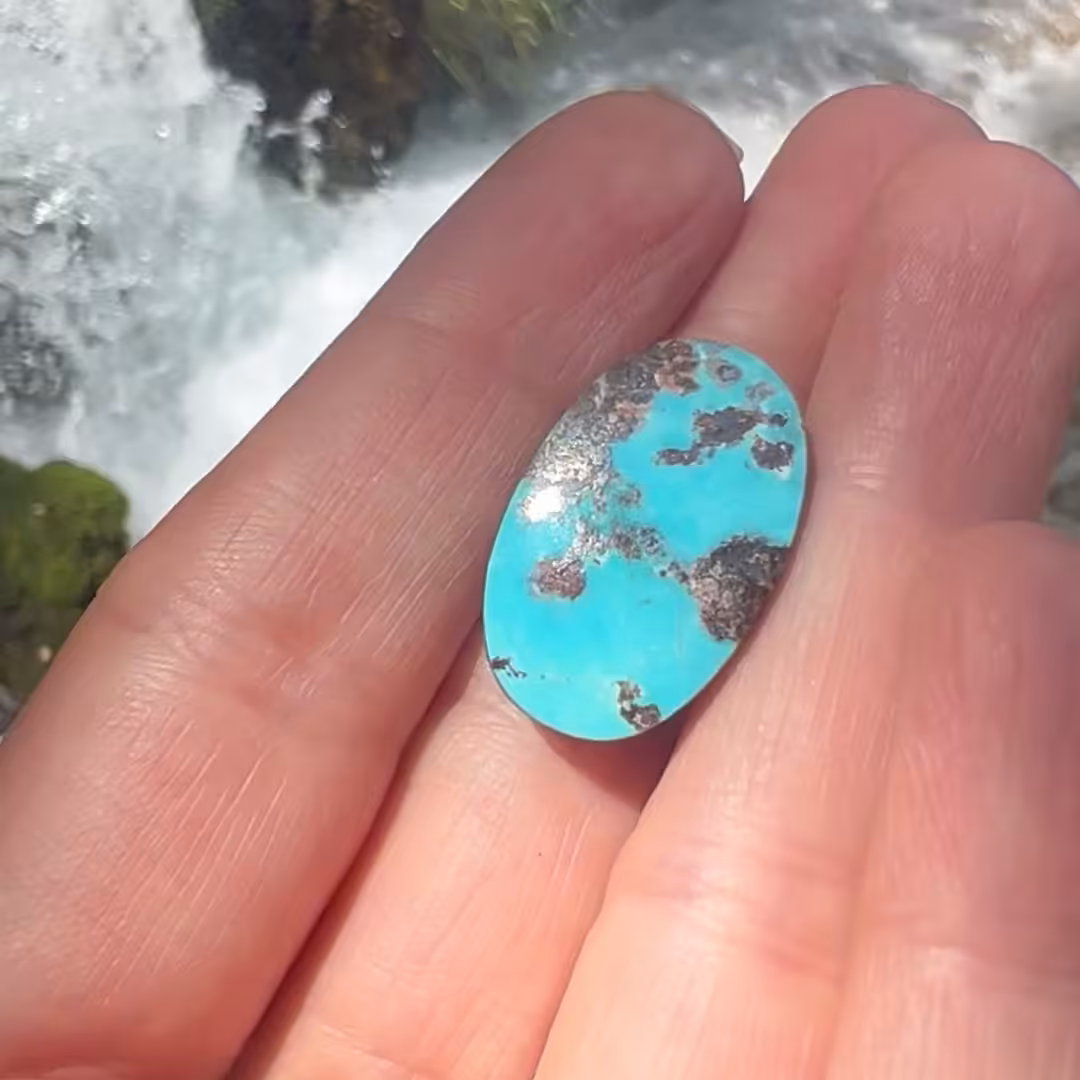 فیروزه شجر نیشابور رنگ آبی محک با کوالیتی بالا کد 1035