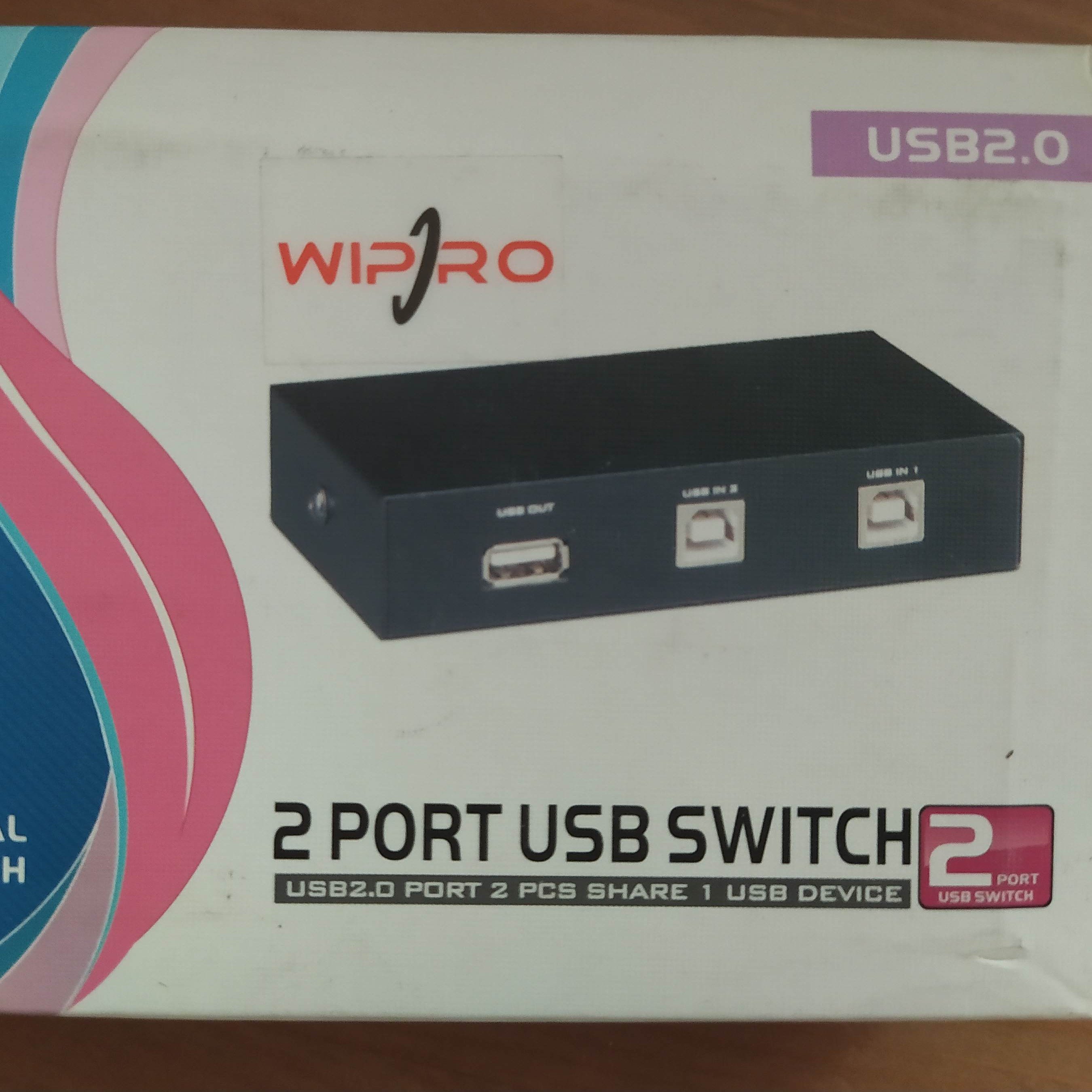 سویچ دو پورت پرینتر برای اتصال دو کامپیوتر به یک پرینتر 