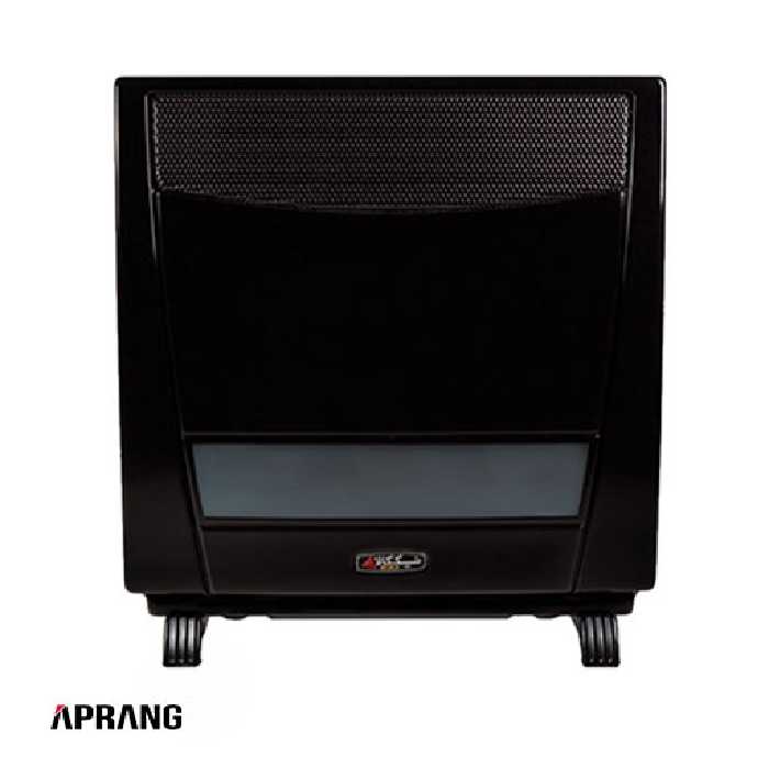 بخاری گازسوز نیک کالا مدل ناهید با شیشه رفلکس AB-15R - مشکی
