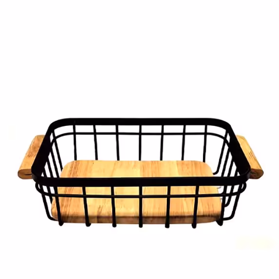 سبدنان کوچک مستطیل چوب یونیک مدل 2909