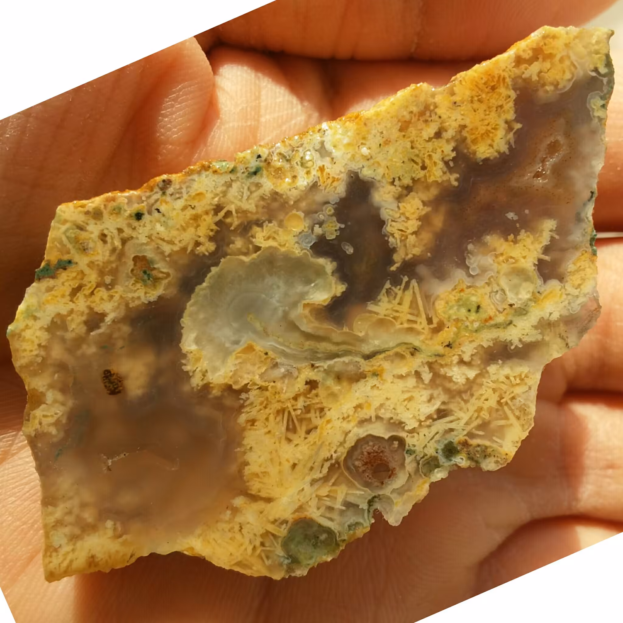 اسلایس راف عقیق رتایل طلایی محشر دیدنی کاملا طبیعی شاهکار خلقت