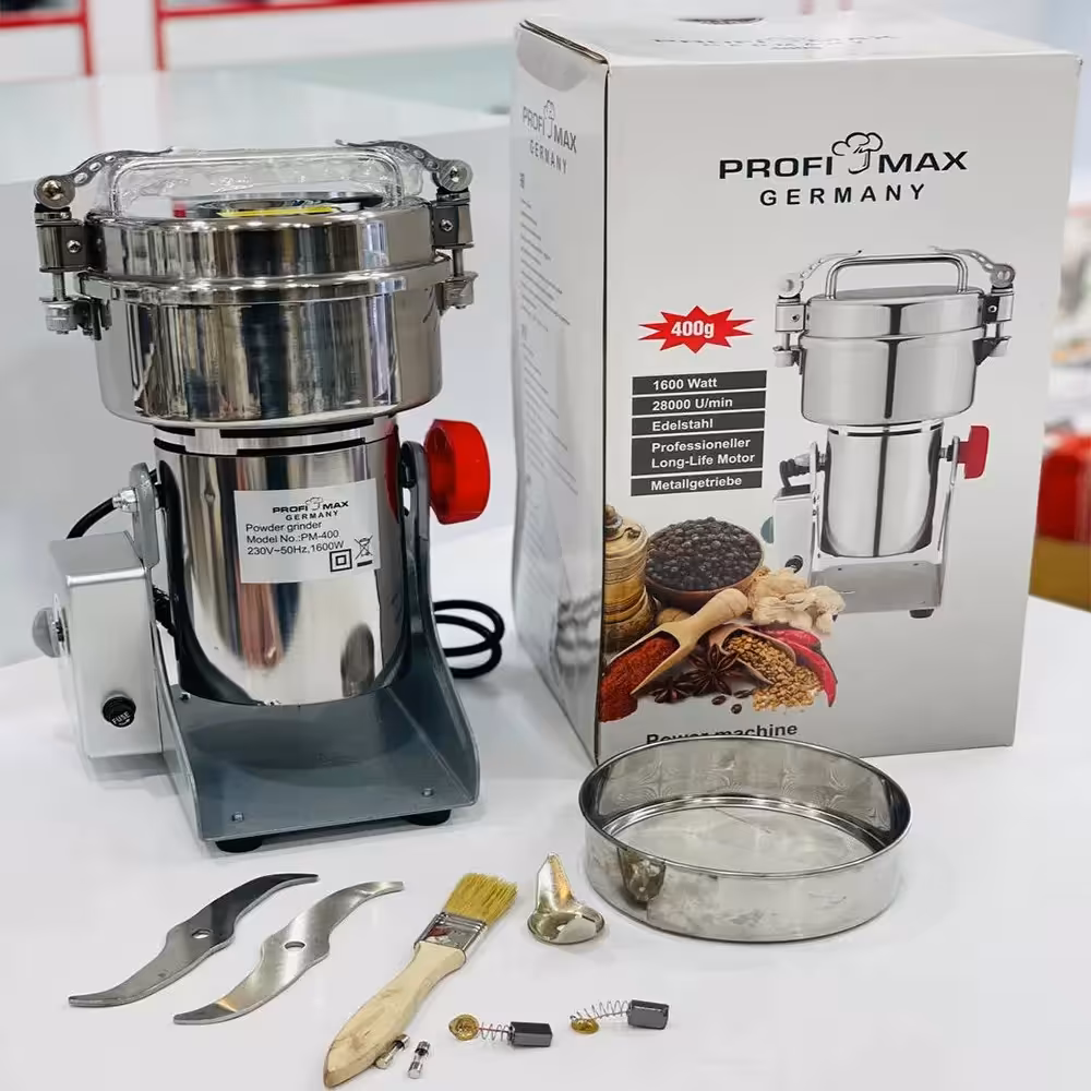 آسیاب نیمه صنعتی 400 گرمی پروفی مکس pm400