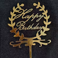 تاپر روکیکی طلایی تولدت مبارک سایز کوچک 