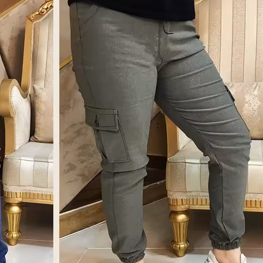 شلوار دخترانه اسلش شش جیبه دمپاگت رنگ سبز سایز 42 تا 48